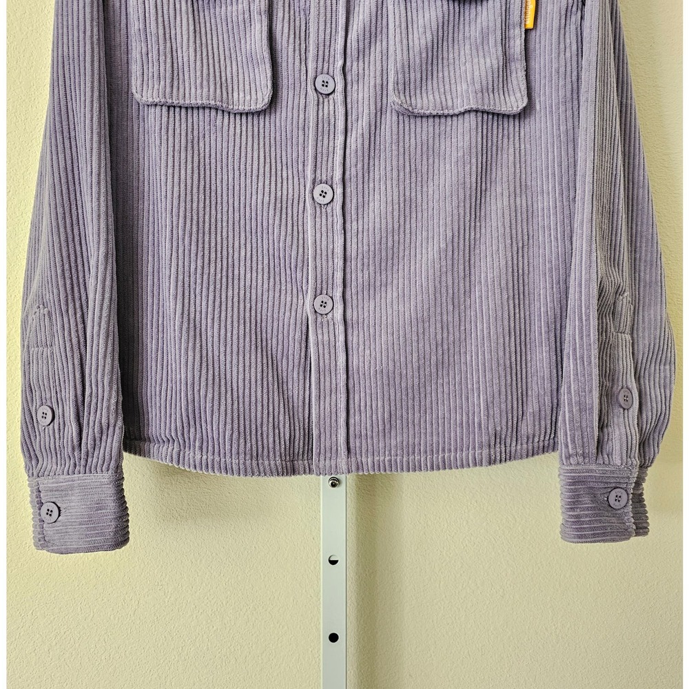 EFFULGENCE Men's Long Sleeve Lavender Corduroy Button Overshirt Jacket Sz M - Picture 9 of 16